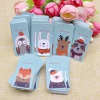 100pcs Kraft Paper Tags with Strings Handmade with Love Hang Tags Garment Tags for Candy/Gift/Cookies Display Packing Label Card 5