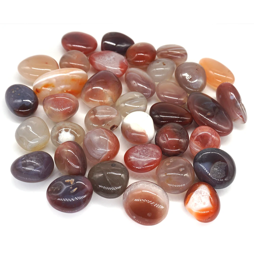 

Natural Carnelian Round Healing Crystal Material Brown Red Agate Collectibles Tumbled Stone Wholesale Bulk Fish Tank Decoration