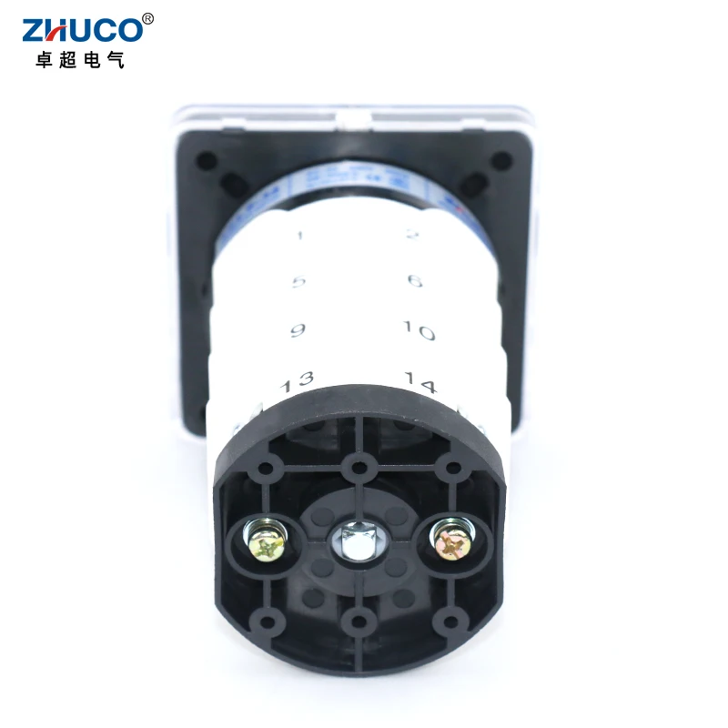 ZHUCO SZL9-32/4 1-0-2 32A AC440V Three Positon Four Phase Silver Contact Transfer Elecrical Change Over Cam Switch