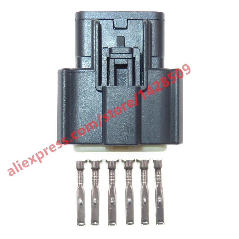 1 Set 6 Pin Car Female Plug Automobile Tail Light High Voltage Cable Hardness Connector 33471-0601