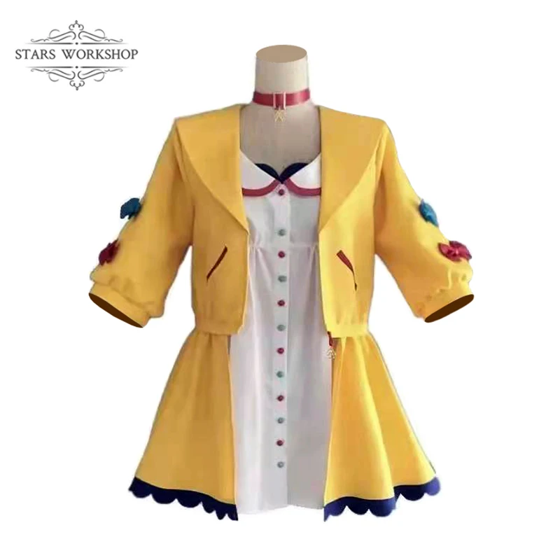 Anime VTuber Inugami Korone Cosplay Costumes Women Cute Dress Skirt Coat Uniform Accessories Halloween Carnival Party Suit