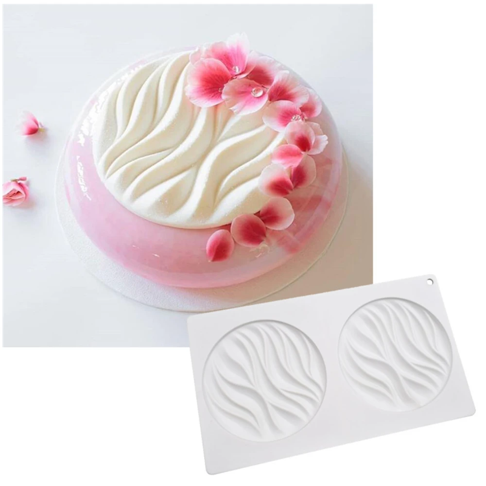 

Round Wave Silicone Mold Wave Shape Cake Decoration Mould Mousse Dessert Decoration Tools Cake Tools