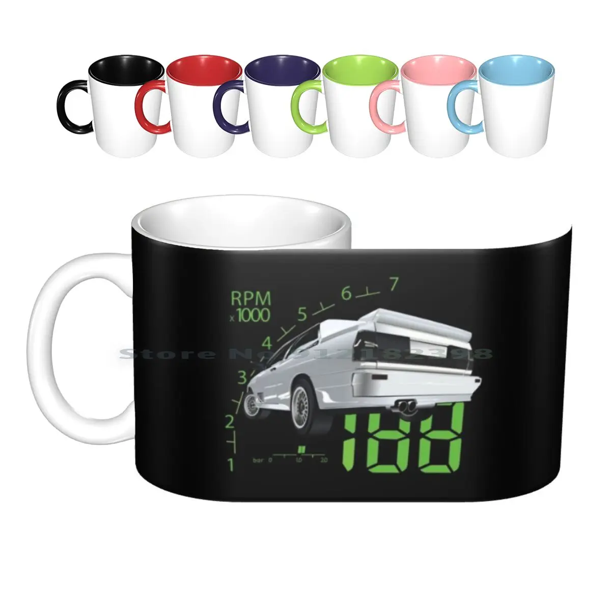 Digital Display Ceramic Mugs Coffee Cups Milk Tea Mug Oldtimer S1 Sport Car Cars Ur 4000 5000 Youngtimer Rally Group Racing