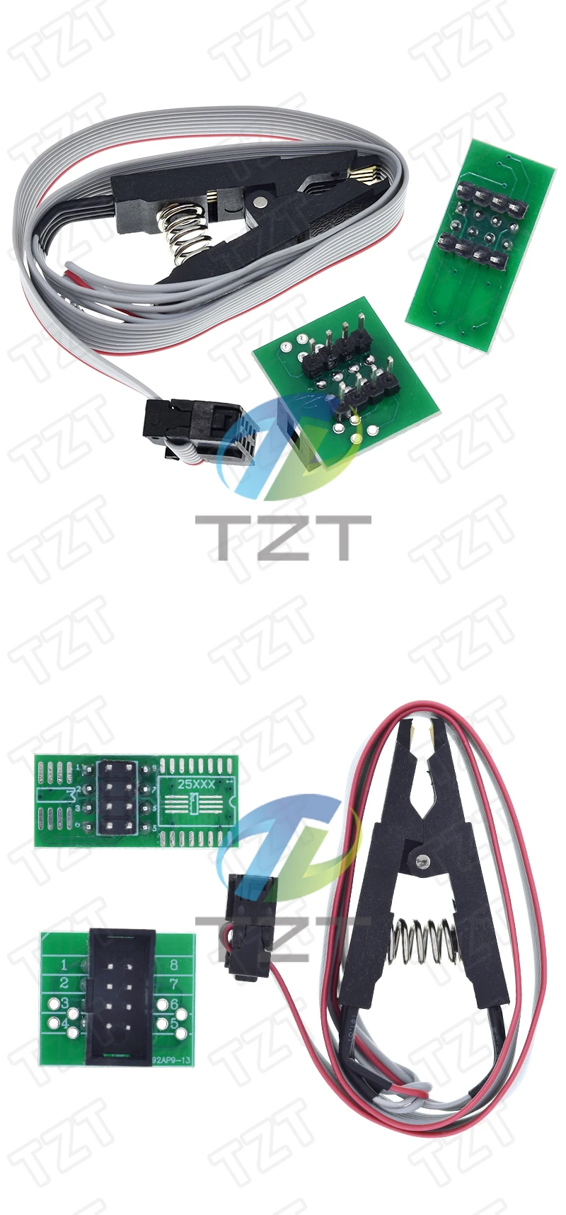 TZT 1/3PCS SOIC8 SOP8 Test Clip Für EEPROM 93CXX/25CXX/24CXX in-schaltung programmierung auf USB Programmierer TL866CS TL866A EZP2010 – Detail 9