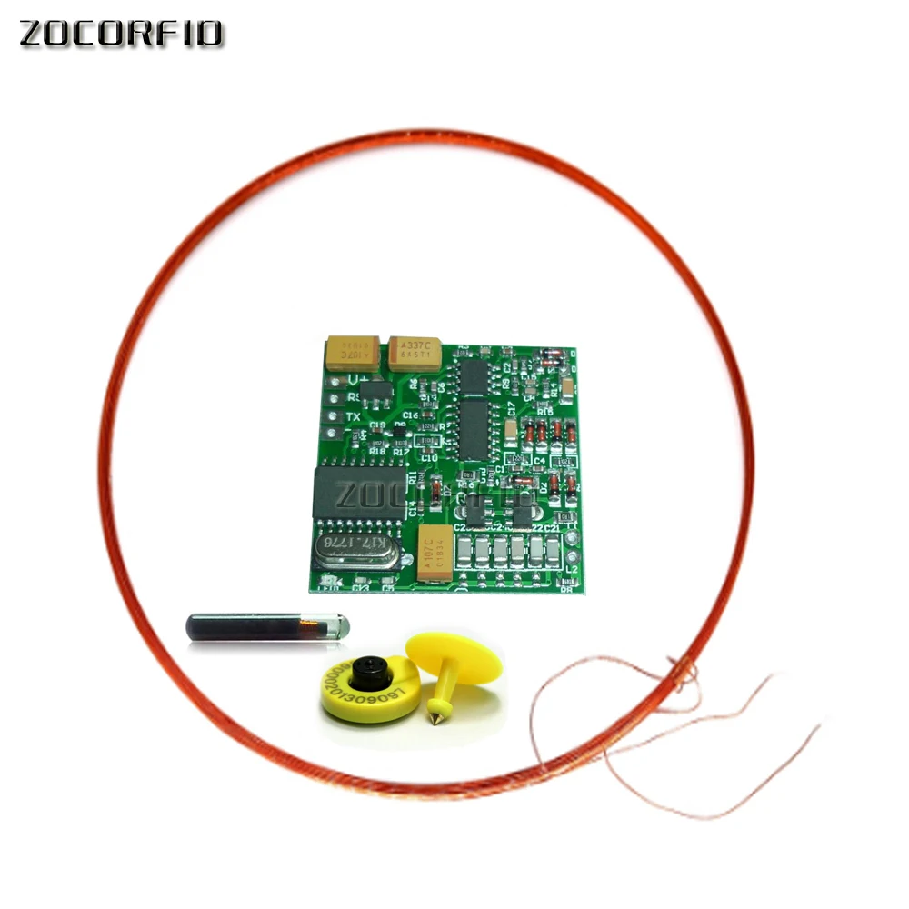 134.2KHZ obrączki do oznaczania zwierząt moduł czytnika wyjście TTL AGV RFID FDX-B FDXB ISO11784 duża odległość