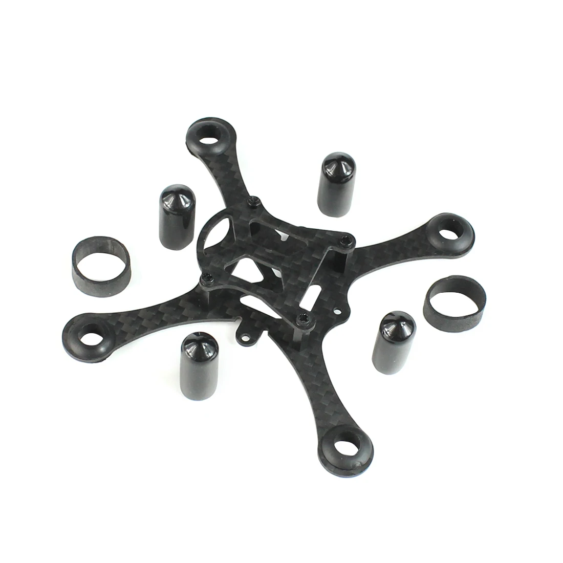 JMT Hollow Cup Rack Brushed Mini Helicopter Frame Kit 100MM Wheelbase Carbon Fiber for Indoor FPV Racer Drone Parts