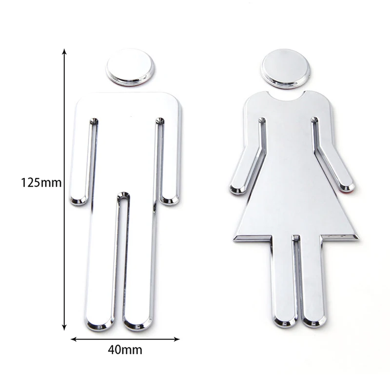 MAN & WOMAN Board Prompt Sign Wall Doors Toilet /Loo /Bathroom /Restroom /WC Door Wall Sign Signage Decor Accessories