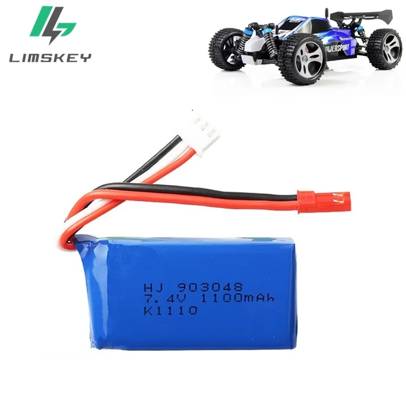 Per Wltoys A949 A959 A969 A979 K929 1/18 Rc batteria LiPo per auto 7.4V 1100mah 25c A949 27 parte per Wltoys RC parte auto