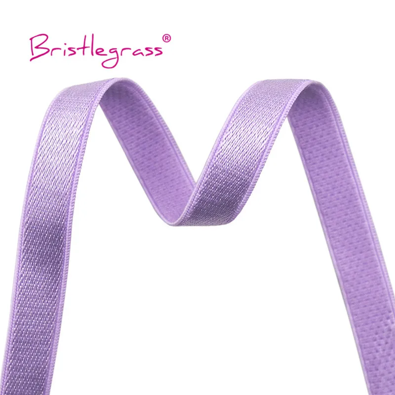 BRISTLEGRASS 2 5 10 Yard 3/8" 10 mm glänzender Nylon-BH-Träger, elastisches Spandex-Satinband, Schulterband, Unterwäsche, Dessous, Nähbesatz – Detail 25