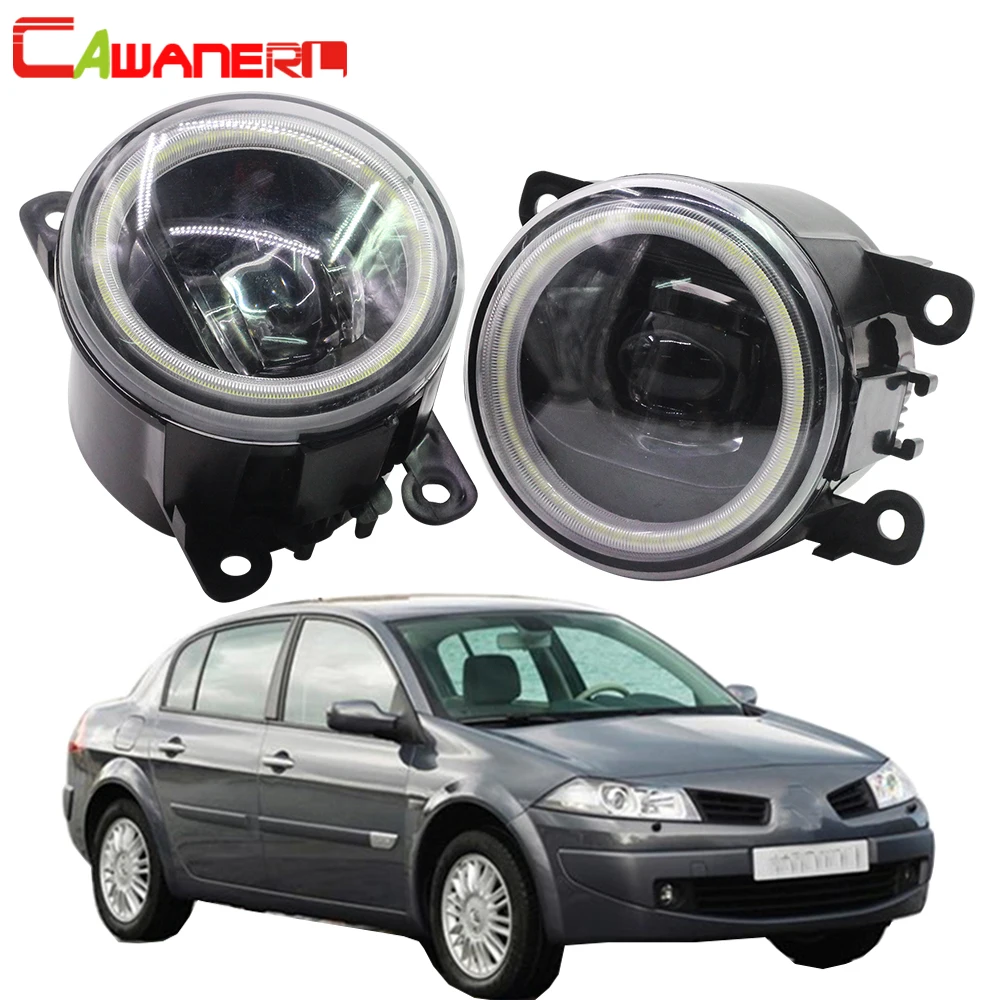 

Cawanerl для Renault Megane 2 3 2002-2015 Автомобильный светодиодный лампы Противотуманные фары светильник Ангел глаз DRL Дневной светильник 12V аксессуары