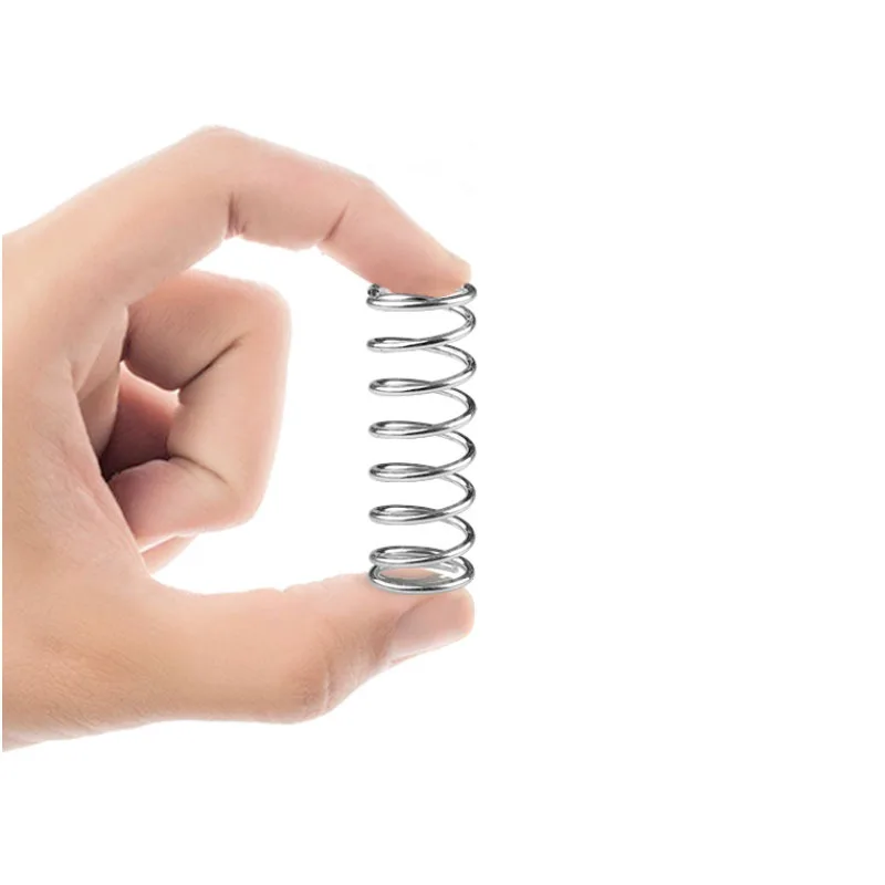 10Pcs 0.2mm 0.3mm Wire Diameter  304 Stainless Steel Compressed Spring Pressure Springs Compression Spring L15-50mm