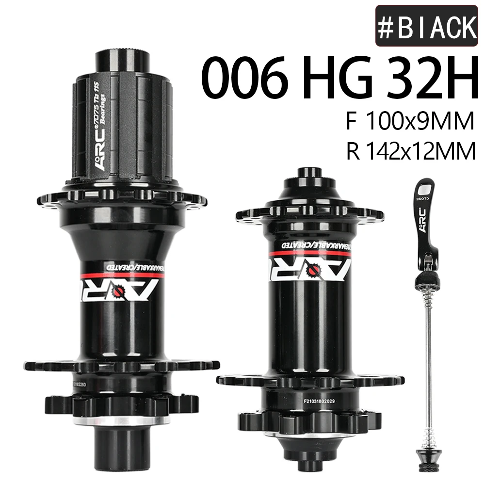 ARC 006 MTB Fahrradnabensatz Vorne Hinten 28/32/36H 120 Klicks 2+4 Gedichtete Lager HG 8-12S Scheibenbremse Schnellspanner – Detail 22