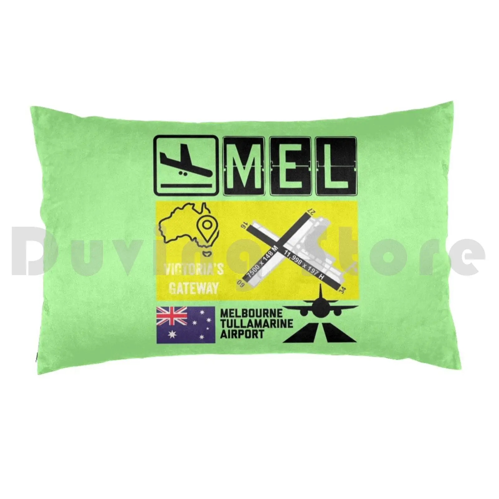 Melbourne. Pillow Case DIY 50*70 Hot Cool New Awesome Idea Christmas Birthday Fun Original Stylish Aviation