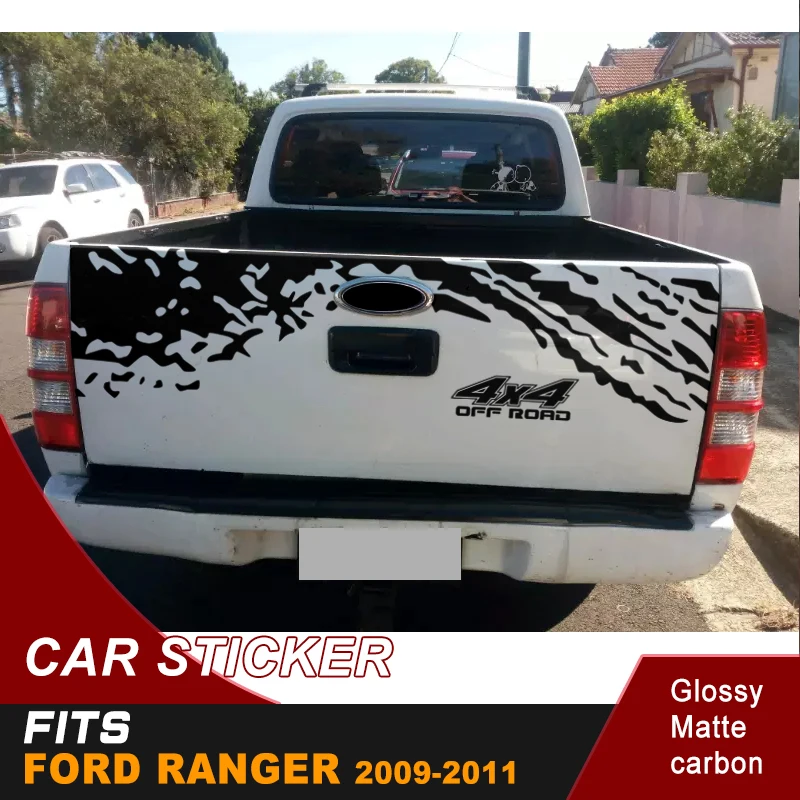 Car decals 1 Pcs back door 4x4 off road dirty marks graphic Vinyl car sticker custom fit for DMAX 2015-2018 or RANGER 2009-2019