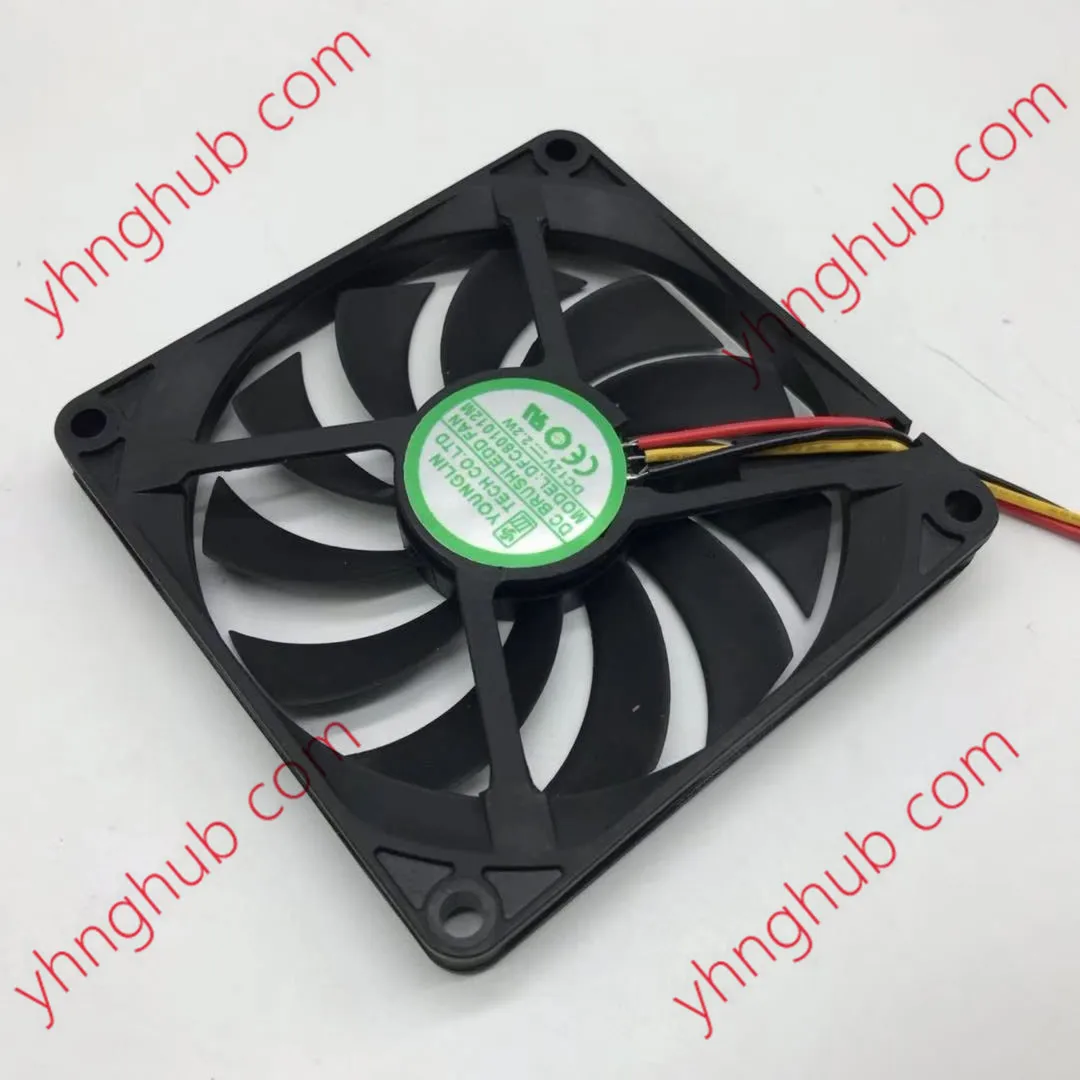 

Young Lin DFC801012M DC 12V 2.2W 80x80x10mm 3-Wire Server Cooling Fan