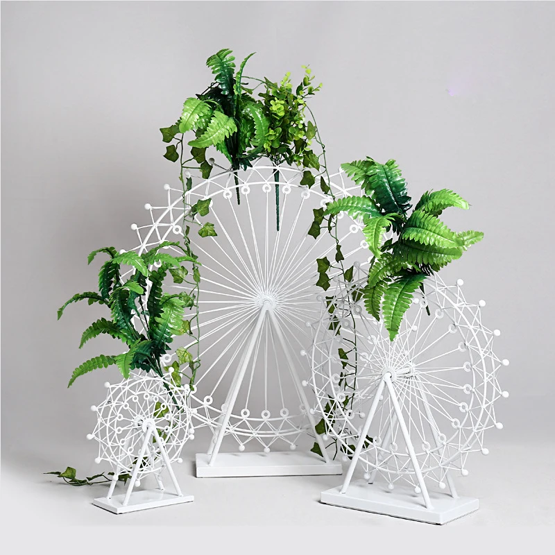 

European Wrought Iron Ferris Wheel Romantic Wedding Fashion Props Home Wedding Party T Stage Decoration Road Lead Decoration DIY