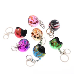 Motorcycle Helmet Keychain Keyring Key Chain Ring Pendant Men Women Car Interior Decoration Present Collection Souvenir