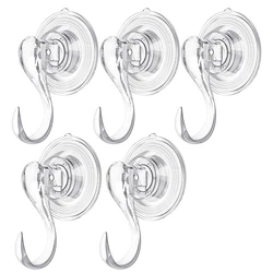 5pcs Vacuum Suction Cup Hooks for Bathrooms Kitchen Walls Refrigerators Rooms New Style