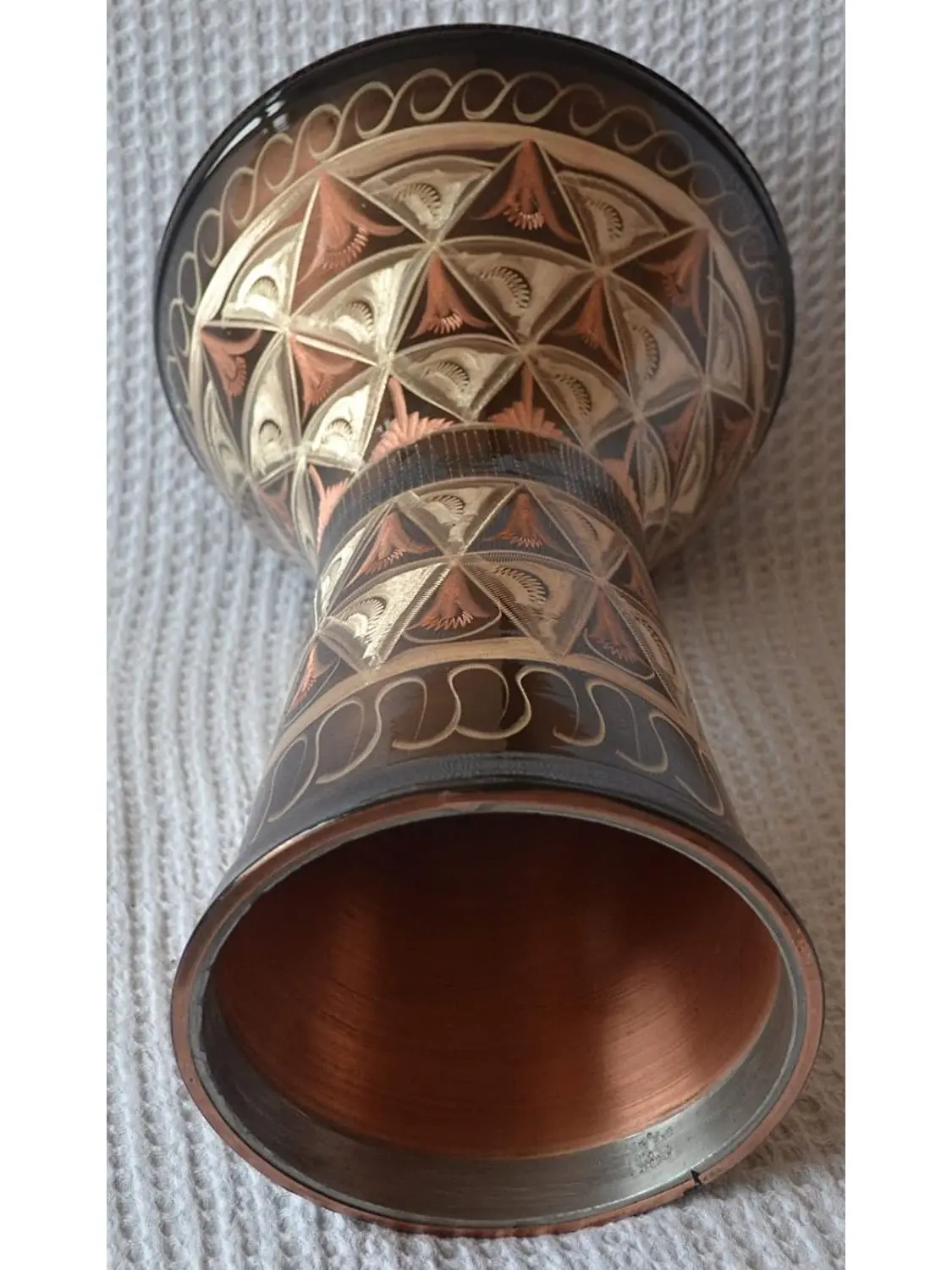 Egyptian Copper Darbuka Drum Doumbek Tombak