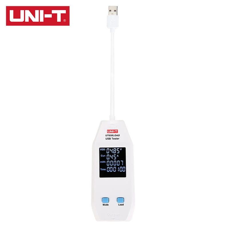 UNI-T UT658A/C/DUAL/LOAD USB Tester Digital Voltmeter Ammeter Voltage Current Amperemeter Capacity Meter Doctor For Mobilephone