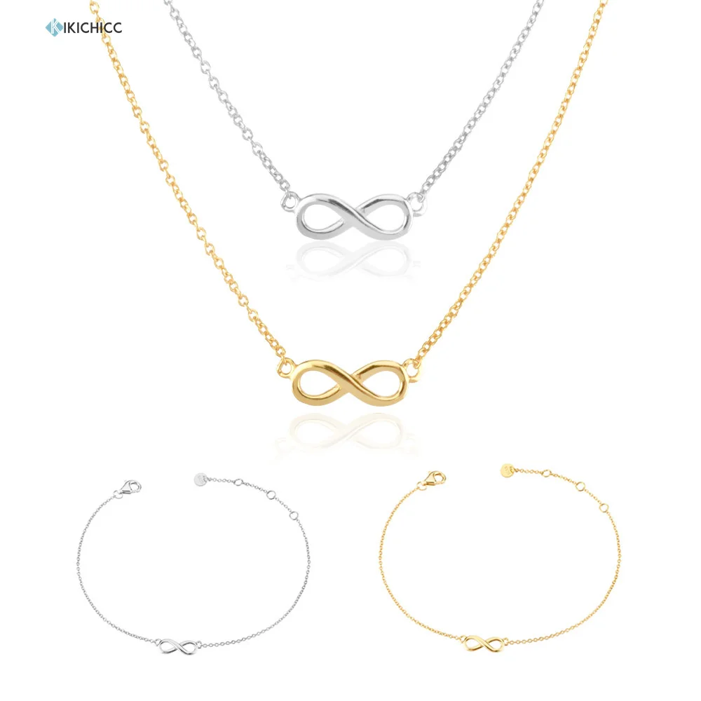 KIKICHICC 925 فضة الذهب الصداقة حلية سلسلة بدلاية سوار قلادة مجوهرات 2021 النساء مجوهرات الزفاف هدية