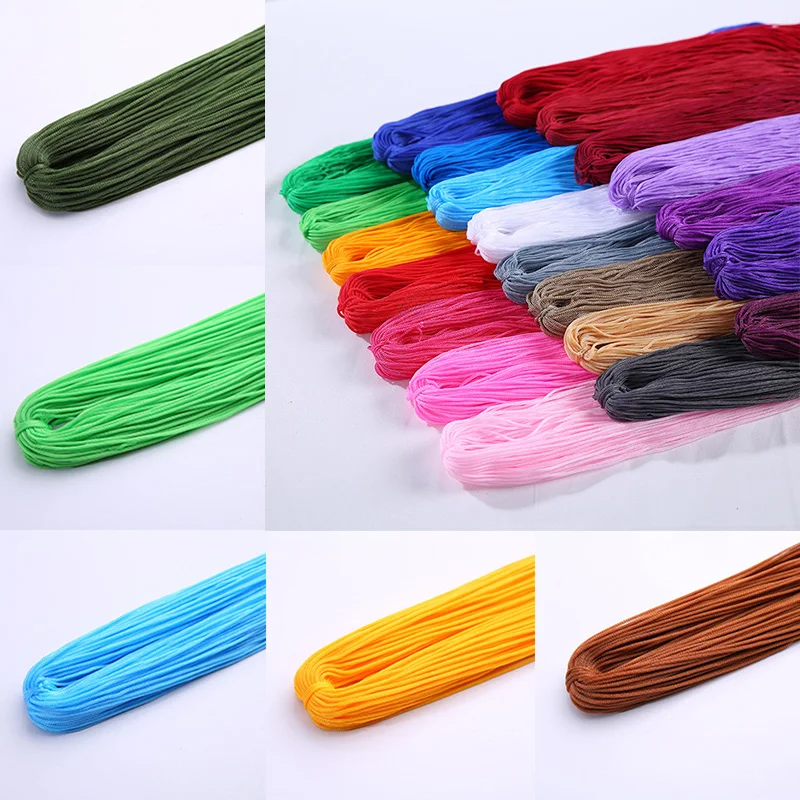 40 Colors Strong Braided Macrame Silk Satin Nylon Cord Rope For DIY Jewelry Bracelet Making Findings Beading Thread Wire