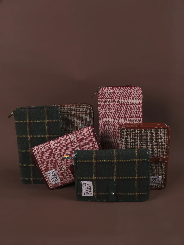 Kinbor-Cuaderno de mano Simple A6, cuaderno artístico a cuadros, diario a cuadros, 2020, planificador, cuadrícula, Noteboy