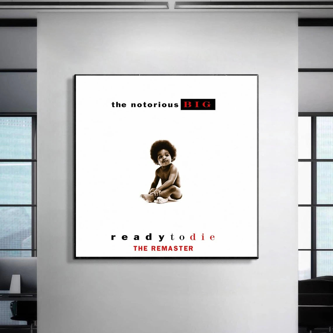 The Notorious B.I.G. Ready To Die Album Poster Canvas Print Rap Hip Hop Music Star Singer Home Wall Painting Decoration