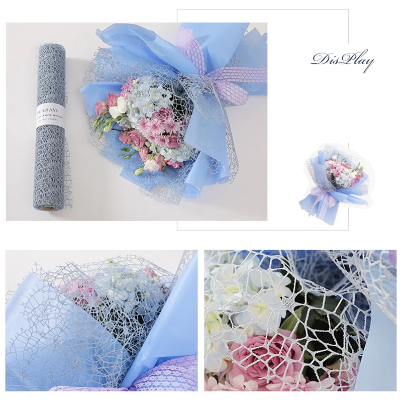 5 Yard Korean Flower Wrapping Paper Roll Bouquet Material Gauze Handmade Rose Gauze Flower Wrapping Shop Packaging Material