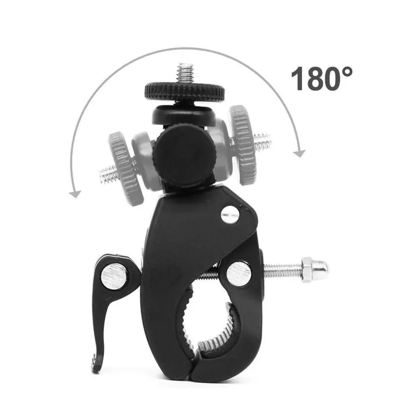 KFFTWWX for Gopro Hero 13 12 11 10 9 8 7 6 5 Black Bicycle Motorcycle Handlebar 360 Degree Tripod Mount for YI SJCAM Accessories