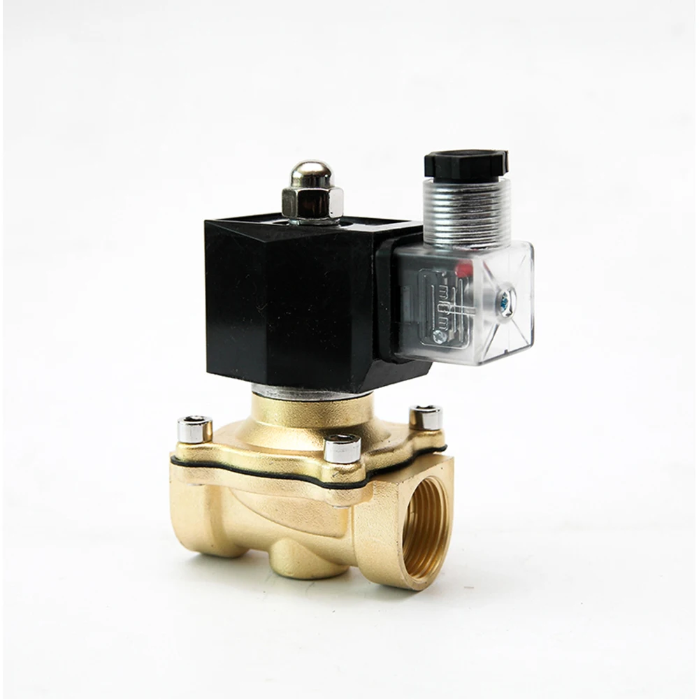 DN15 DN20 DN25 Brass Waterproof Solenoid Valve IP65 Normally Closed or Normally Open Water Valve Switch Valve AC220V DC24V DC12V
