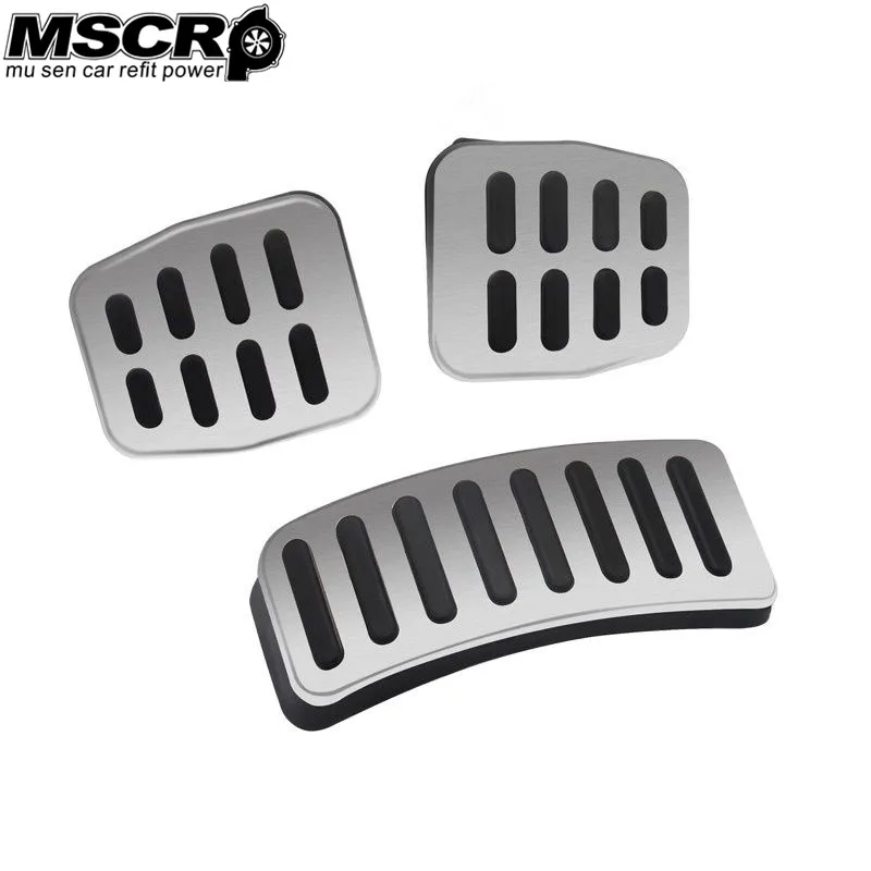 Manual car Stainless Car pedal Cover for POLO / New Lavida / New Bora/Skoda Fabia Accelerator Brake pedals Pads