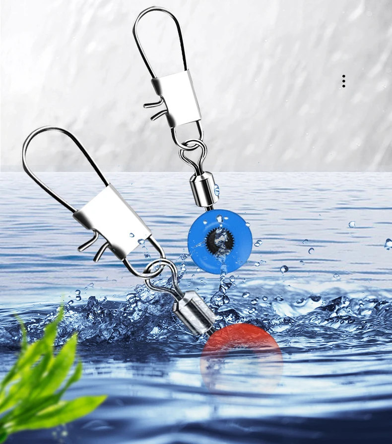 Clip conector giratorio con espaciadores para aparejos de pesca - imagen 5