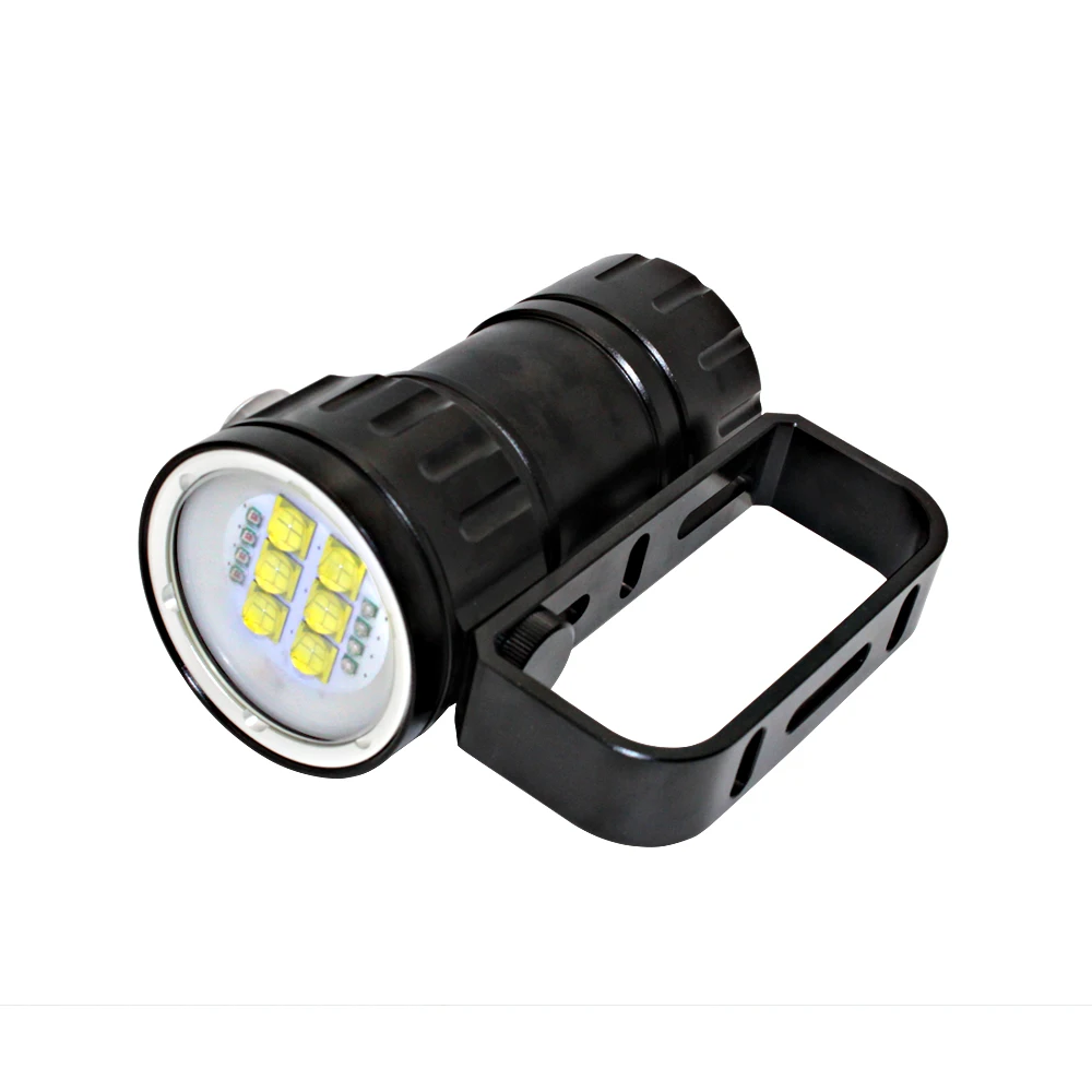 LED Diving Flashlight 6x  XHP70 / 90 LED Photography Video light 20000LM underwater 100m waterproof Tactical torch Lamp