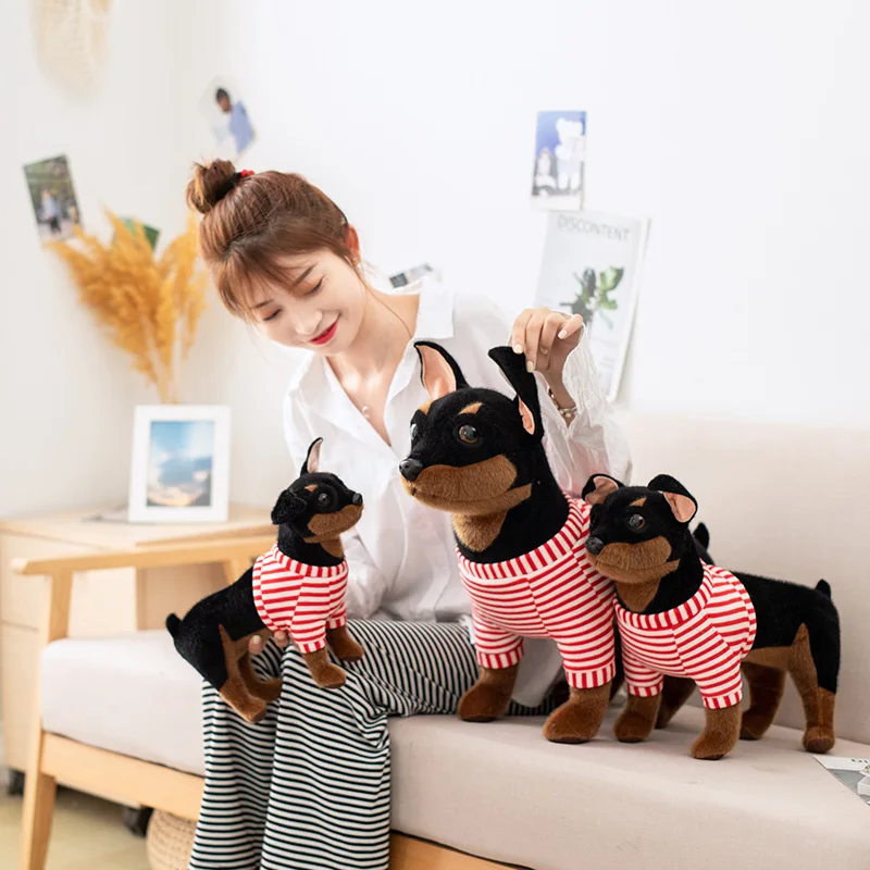 Chihuahua/Labrador/Bulldog/Pommerschen Welpen Gefüllte Shar Pei Hund Plüsch Spielzeug Nette Simulation Haustiere Weiche Baby Puppen geschenke Für Kinder