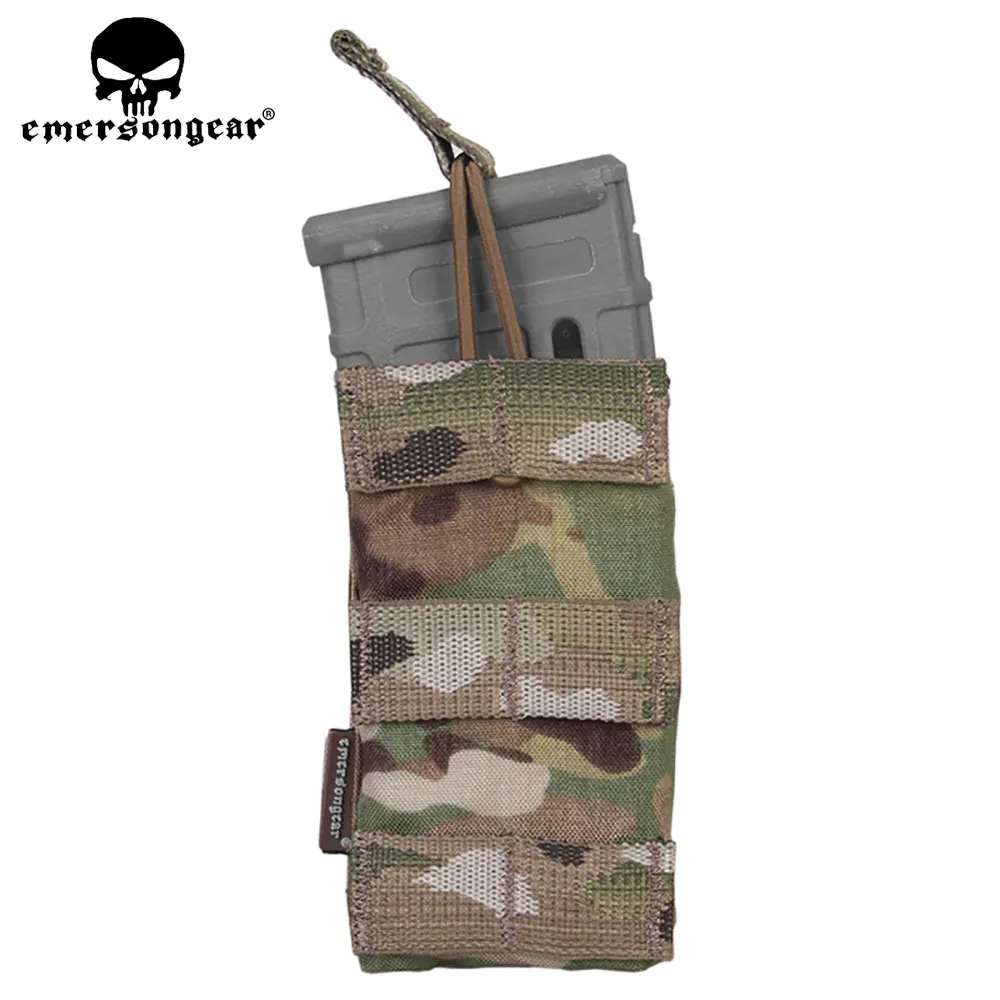 Emersongear M4 Single Magazine Pouch Tactical Modular Open Top 5.56 223 Mag Pouch Airsoft Hunting MOLLE PALS Webbing Mag Pouch