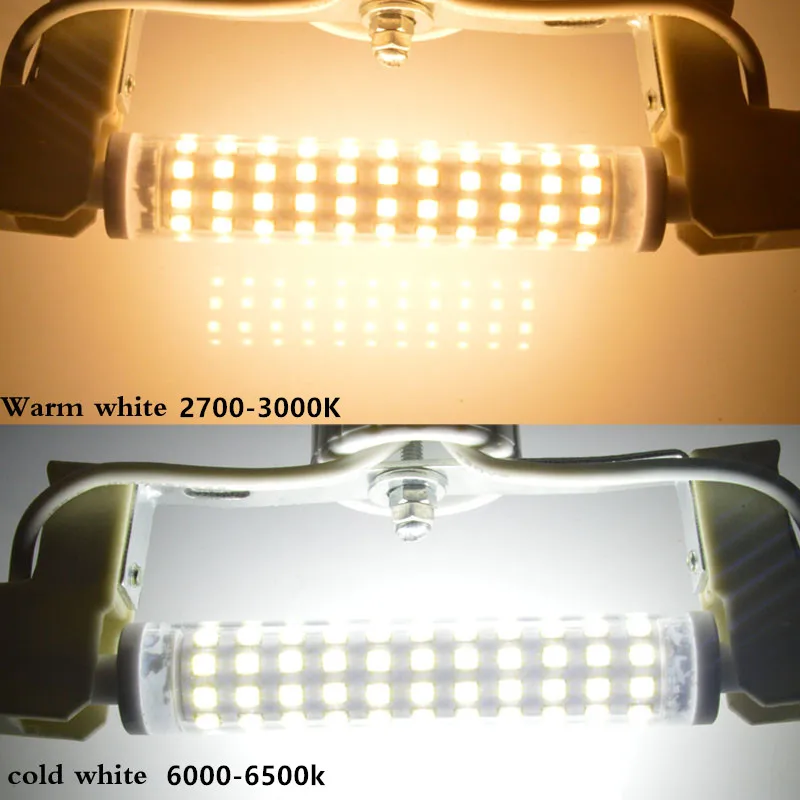 Keramik 118mm LED R7s Licht 10W 240 Grad Winkel ersetzen W J118 Halogen Röhren lampe V