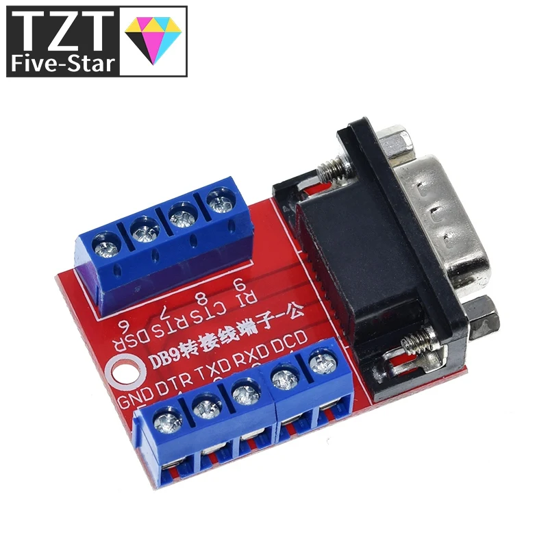 1/3 Stück DB9 Stecker-Buchse-Adapter Signalanschlussmodul RS232 Seriell-zu-Anschluss DB9-Stecker – Detail 6
