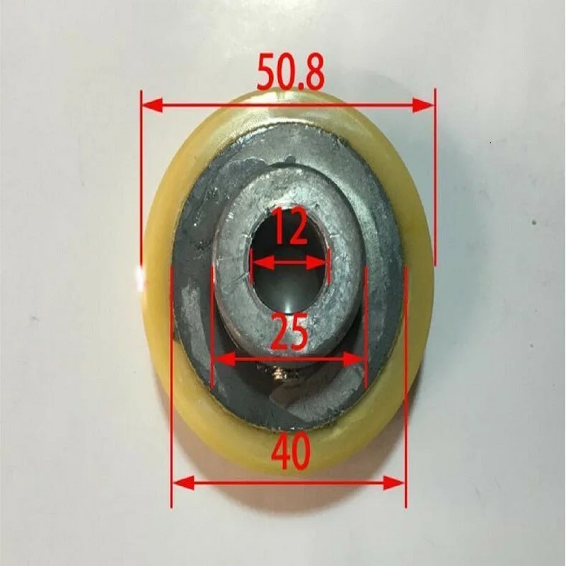 Sostituzione di gomma del cuscinetto di ruota 1Pcs per le parti FR-900 della macchina di sigillamento continua di giallo