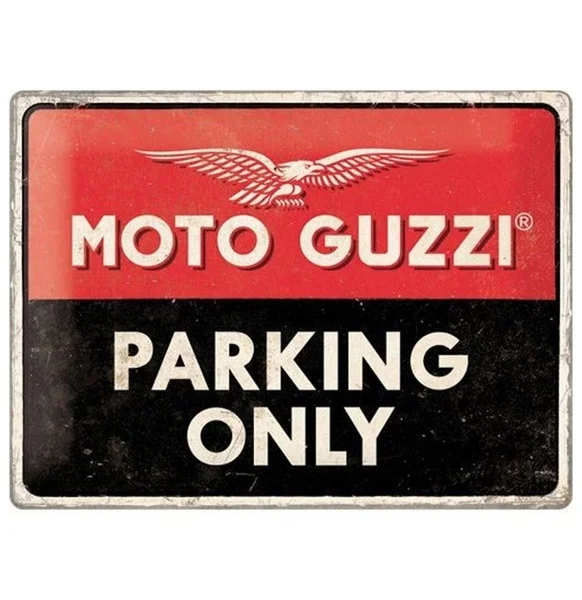 Moto Guzzi Parking Only Tin Sign Metal Tin Sign Cheap Tin Metal Signs Bar Poster 3d Wall Sticker Personalized Metal