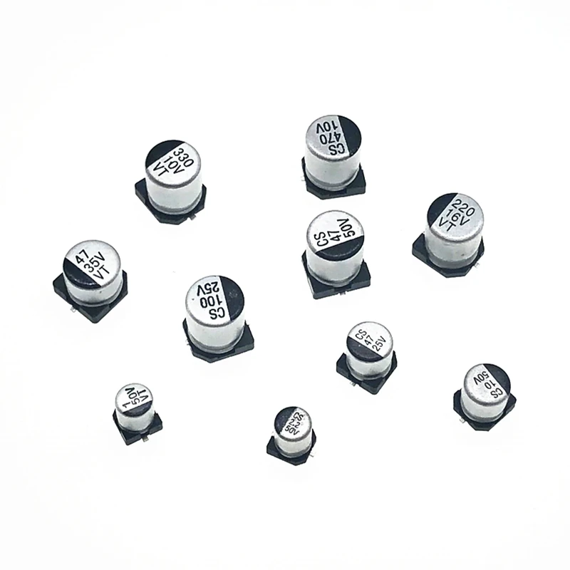12pcs/lot 10V 220uf SMD Aluminum Electrolytic Capacitors size 6.3*5.4 220uf 10V