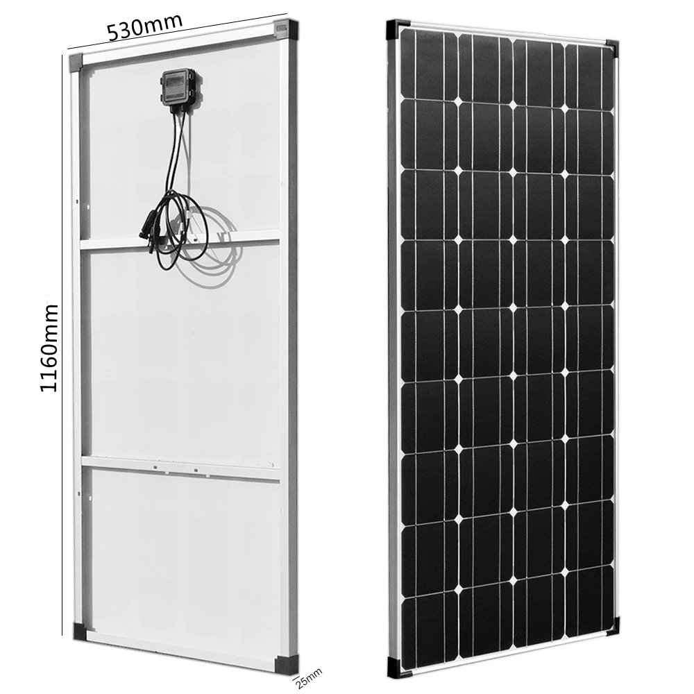 New 18v 120w Solar Panel Kit Aluminum Frame Flexible Solar Panels 240w 360w 480w Photovoltaic Power Generation System