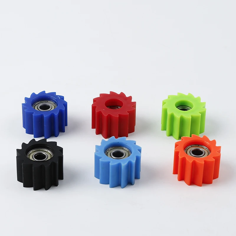 OTOM Motocross M8/M10 Chain Rollers Serrated Two Bearings Tensioner Pulley Wheel Off-Road Motorcycle Universal Accessories Parts