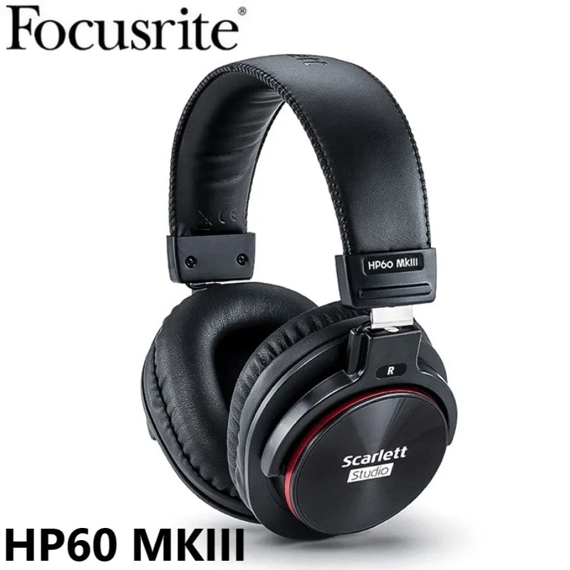 Hot Focusrite scarlett studio HP60 MkIII closed-back headphone, high sound quality long-lasting comfort for computer recording