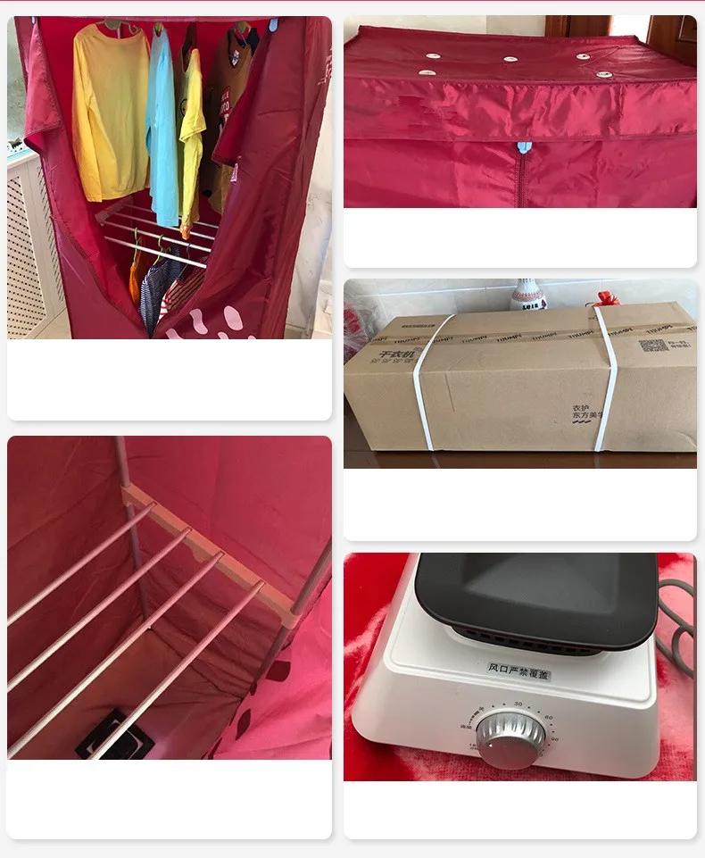 220 220vの家庭用電気衣類乾燥機1200ワット速乾性簡単なインストール空気乾燥ハンガーベビー衣類乾燥ワードローブ