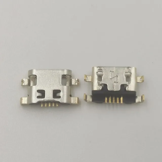100 sztuk Micro Mini USB gniazdo ładowania Port danych dla Lenovo A708t S890 Alcatel 7040N HuaWei G7 G7-TL00 złącze ładowarki