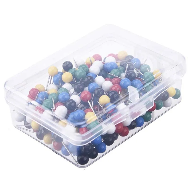 NUBECOM 100pcs/lot DIY Patchwork Sewing Pins Colorful Pearl Light Locating Pins Positioning Needle Garment Accessory