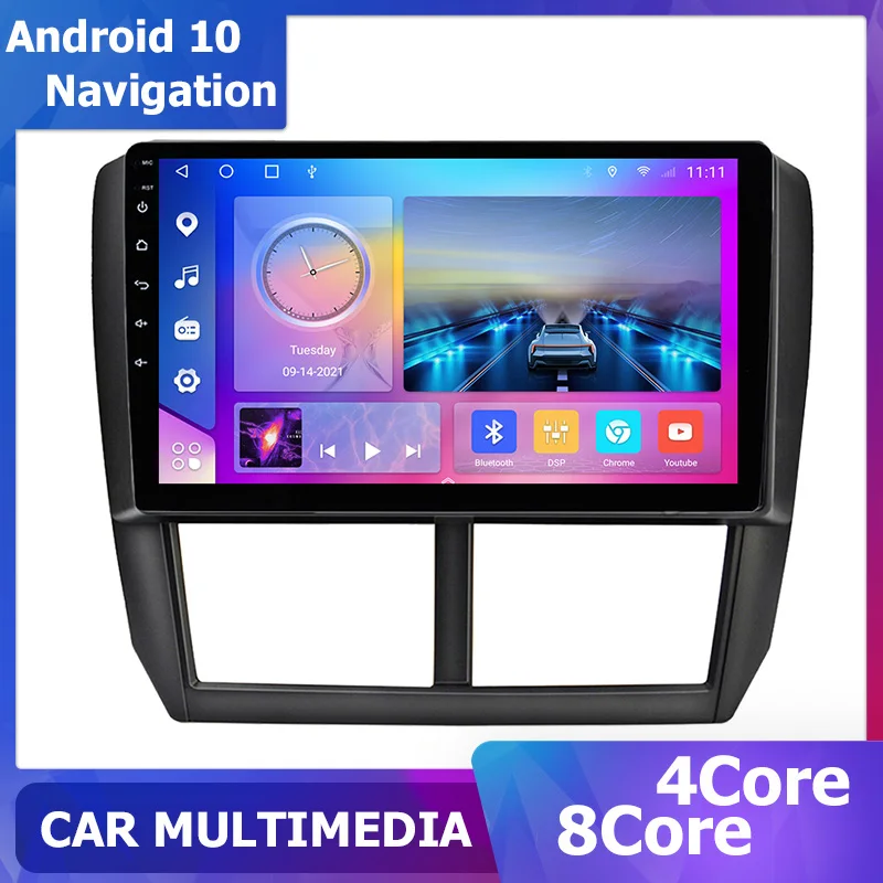 

9 inch Multimedia Player Car Radio for Subaru Forester Impreza 2008-2013 carplay 1280*720 DSP Sat Navi 6+128 GPS Navigation 2Din