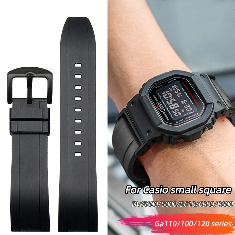 for Casio G-SHOCK DW-5600 DW6900 DW9600 GW-M5610  GA-110 GD-100 Refit silicone Strap Sport rubber watchband breathable Bracelet