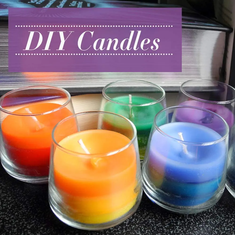 34colors/set Candle Dye Chips DIY Candle Wax Pigment Colorant Non-toxic Natural Soy Candle Wax Coloring Handicrafts Dye Pigments